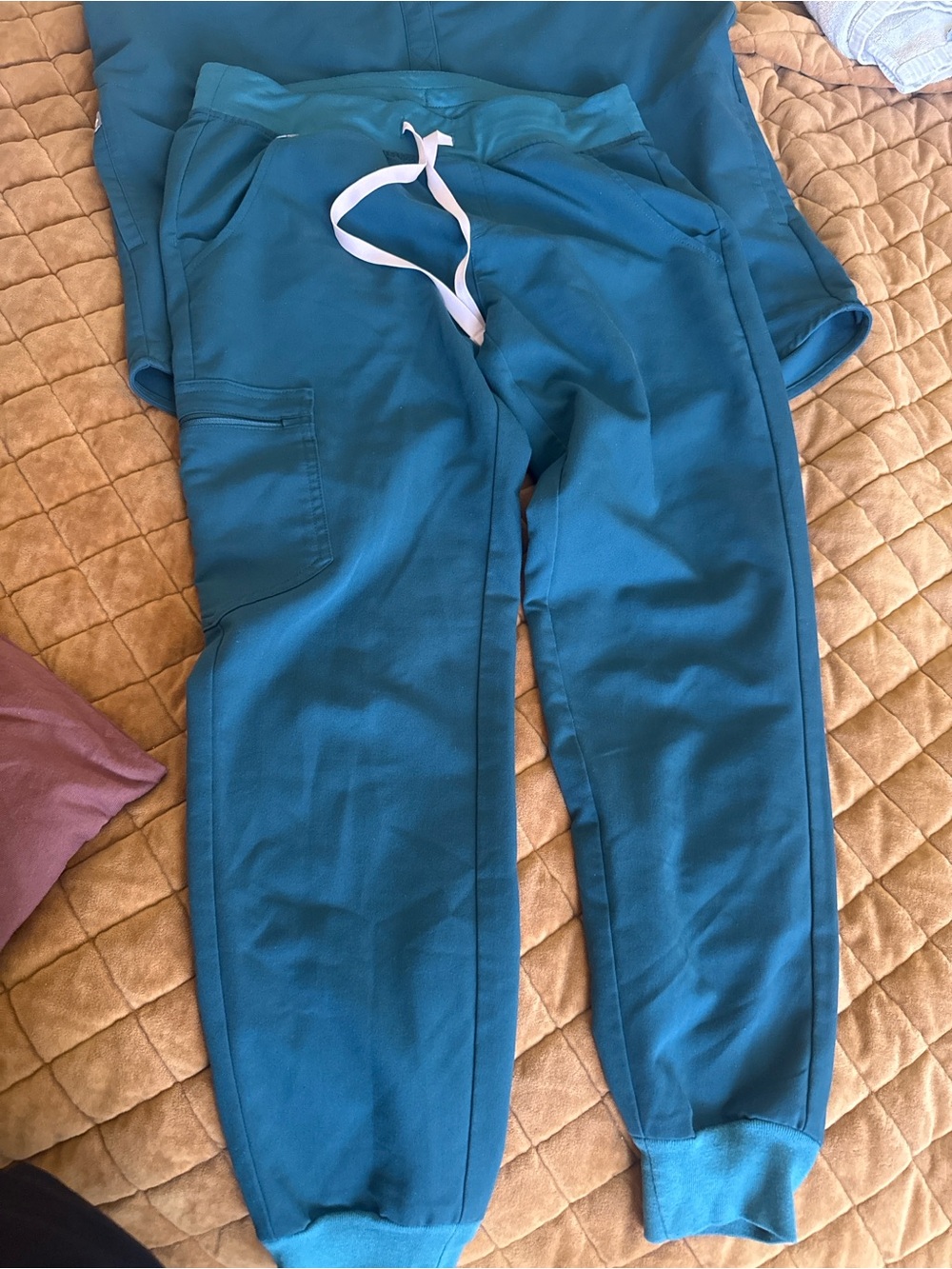 Figs scrub set Caribbean blue
